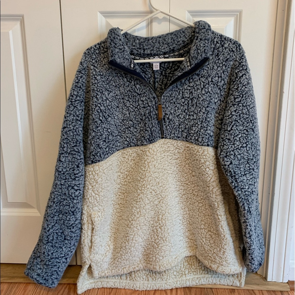 Blue & White Sherpa